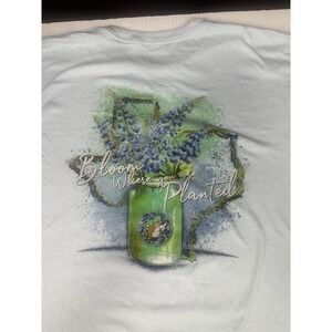 BUC-EE'S Texas BLUEBONNET "BLOOM WHERE YOU ARE PLANTED" ~ T-SHIRT XL ADULT